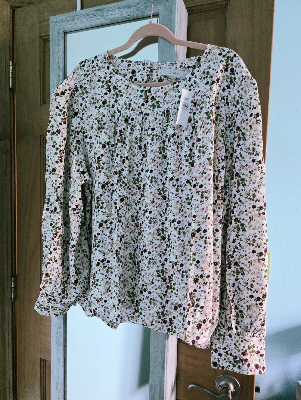 Floral Shirred Yoke Blouse